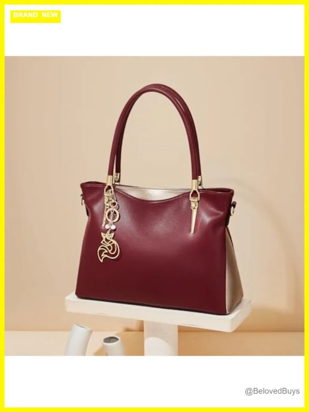 Genuine Leather Medium Tote Bag with Top Handles Shoulder Satchel